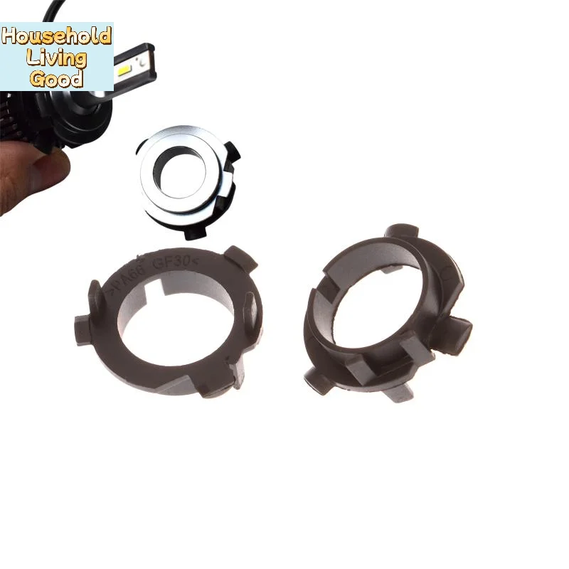 【2/4/10PCS Car LED Parts For Tucson Hyundai Santa Fe Grand SantaFe Sonata 2009-2017 H7 Car LED Headlight Bulb Holder Adapter】