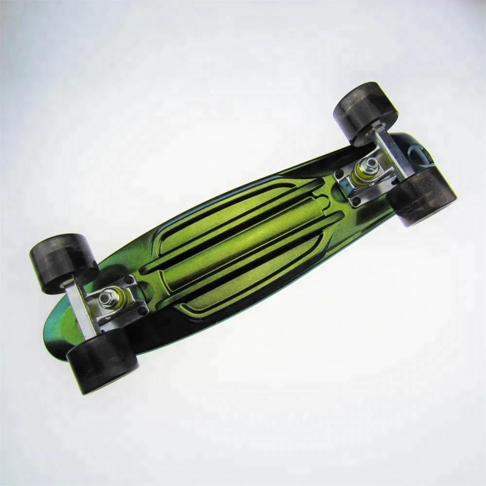 2022 hot sale Mini Cruiser Board Mini Fish Short Board Single Rocker Classic Retro Plastic Cruiser Complete Skateboard For Kids