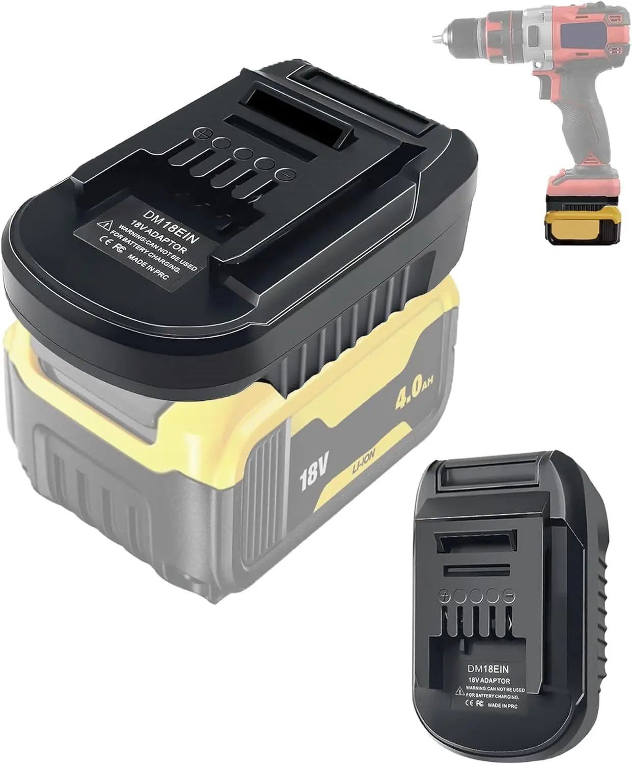 

Battery Adapter for Dewalt 18V 20V Li-ion Battery Converter to for Einhell 18V Lithium battery Power Tools Drill