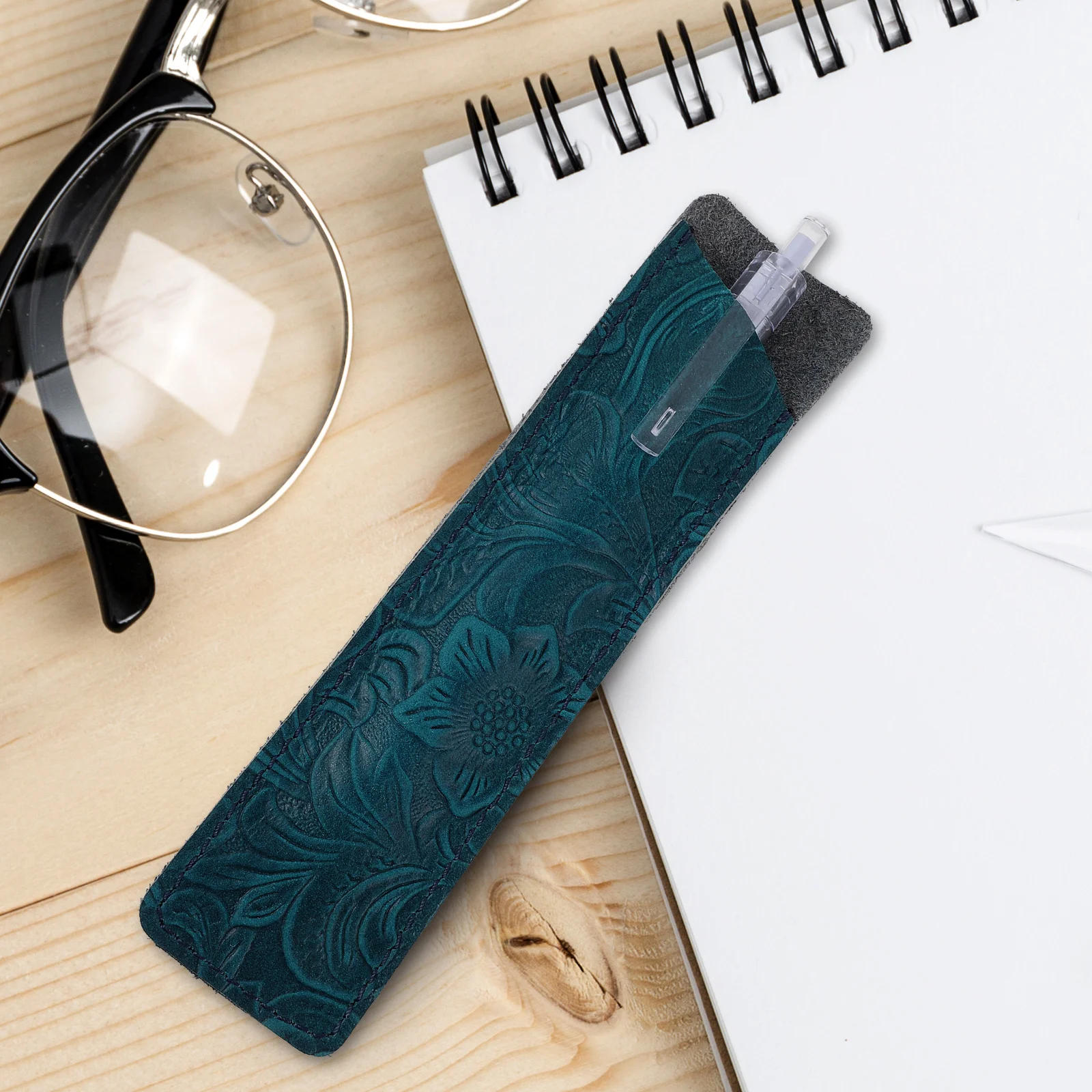

Vintage Bag For Pens Stationery Pouch Gift Holder Office Pen Pouch School Supplies Blue 120Characters