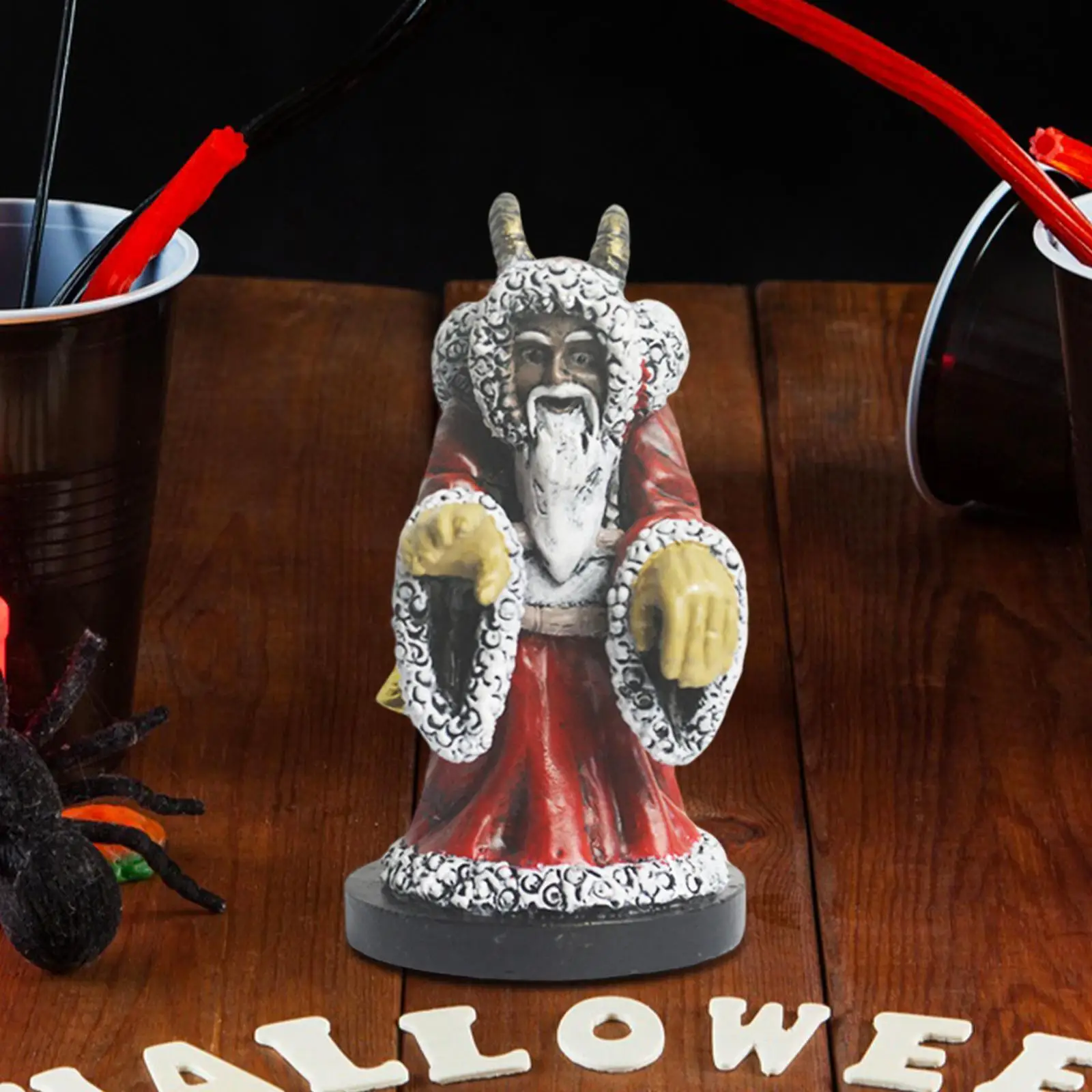 Halloween Statue Resin Sculpture Outside Patio Home Garden Krampus Figurine