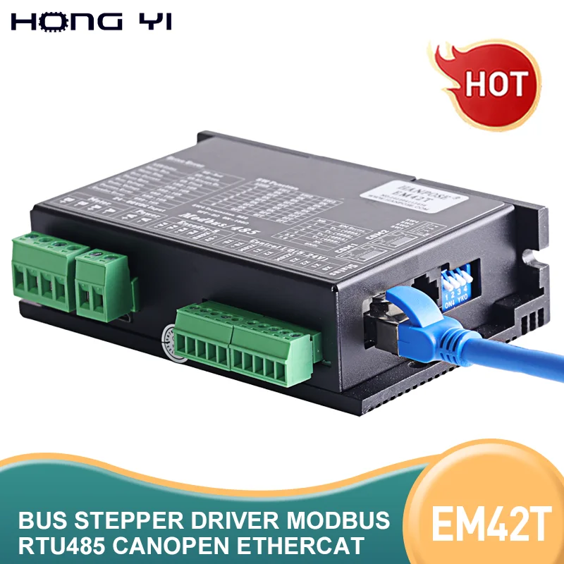NEMA17 NEMA23 NEMA34 bus stepper motor driver optional Modbus RTU485 CANopen EtherCAT