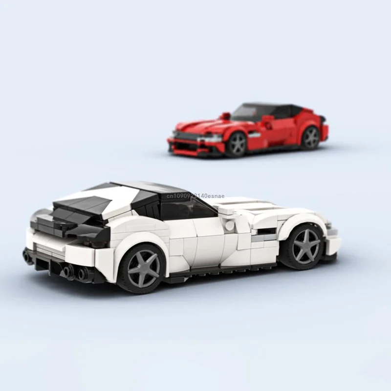 2024 Novedad MOC Speed Champion Coche Urbano Ferrari Superdeportivo Bloques de Construcción Ladrillos Técnica de Carreras Garaje Creativo Juguetes DIY Regalos
