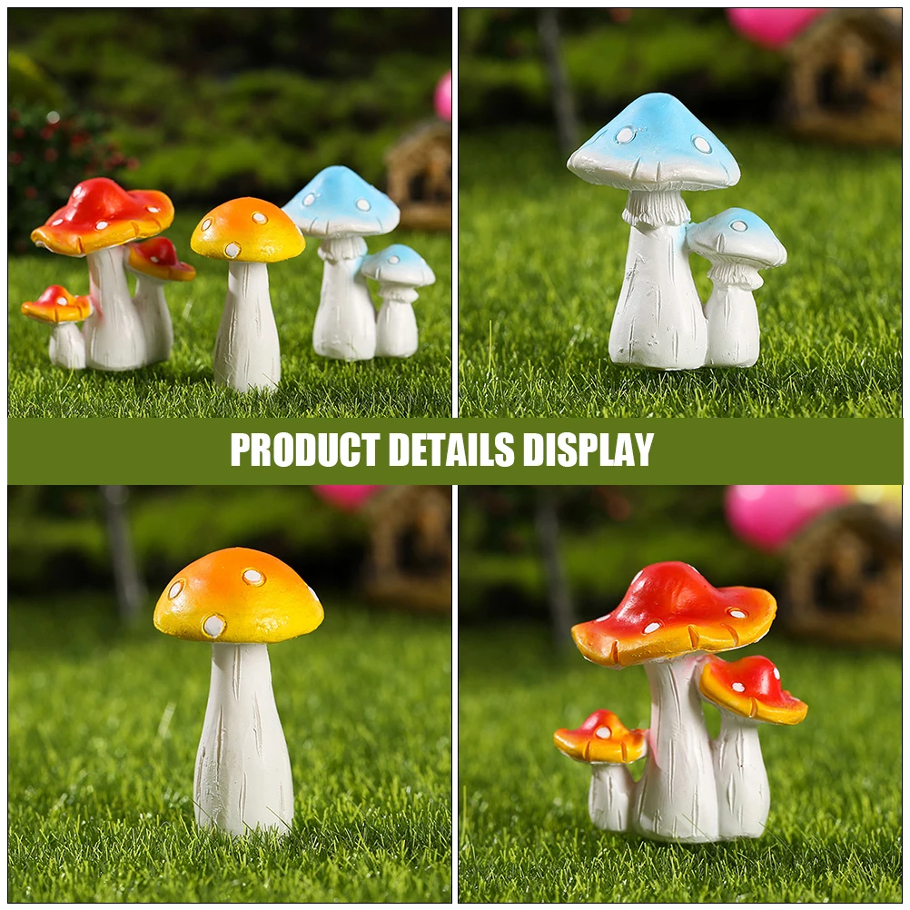 

Moss Decoration Ornaments Garden Micro Landscape Mushroom Mini Figurines Adornment Cute Decorations