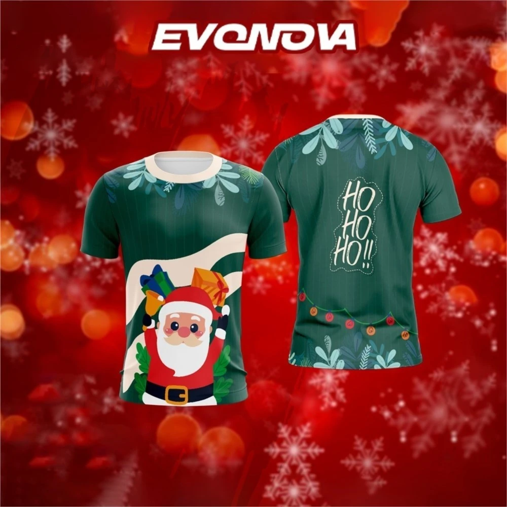 

2026 Christmas New Year Festival T-shirt For Men 3D Print Santa Claus Tree Fashion T Shirts Outdoor Snow Street Personality Tops