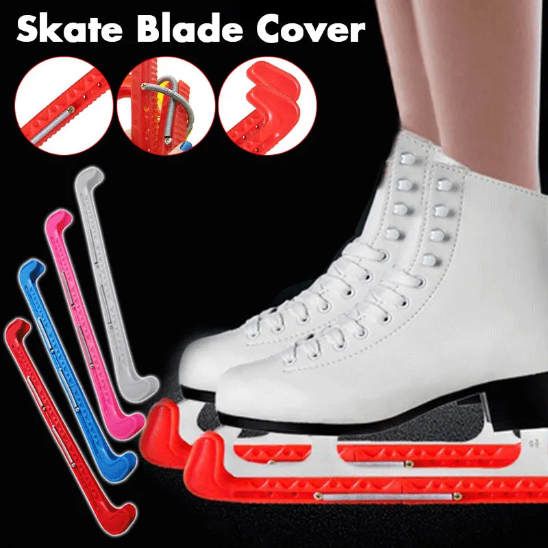 1pair Ice Skating Figure Skate Blade Cover Ice Skate Hockey Skates Adjustable Protective Prevent Puncture Scalable Blade Sleeve