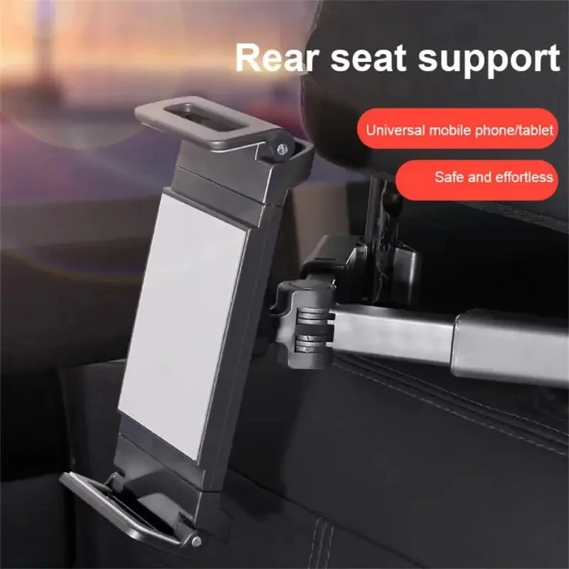 Car Headrest Tablet Mount Holder 360 Degree Rotating for iPad Stand Auto Rear Seat Pillow Bracket Travel Portable Road Trip