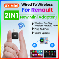 Wireless Carplay Adapte Wireless Android Auto 2In1 Dongle Bluetooth Dongle Plug and Play For Renault Twingo Espace Captur Clio