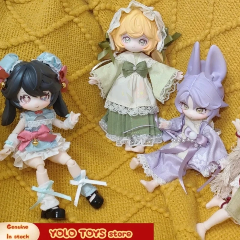 

Genuine Inedible Doll Jump Lunar Time Bunny Baby Series 1/12 Movable Blind Box Anime Figure Desktop Decoration Surprise Gift