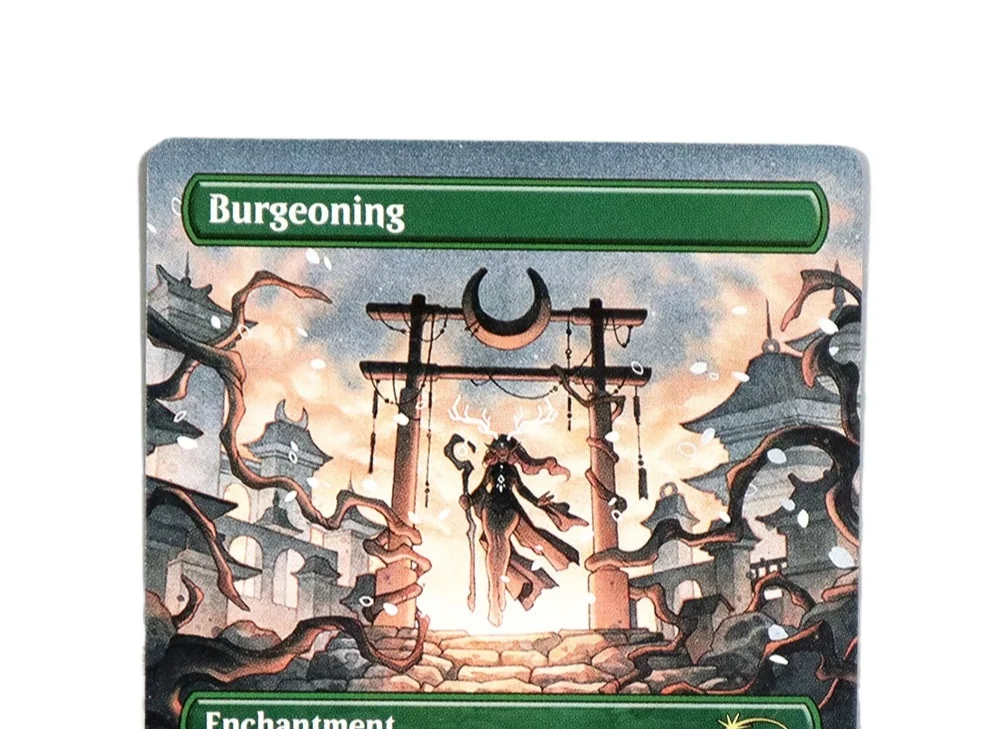 

[Burgeoning] Holo TCG Magical Proxy Cards Black Top Quality Proxy Gathering Board Playing Game Trading Cards Proxy