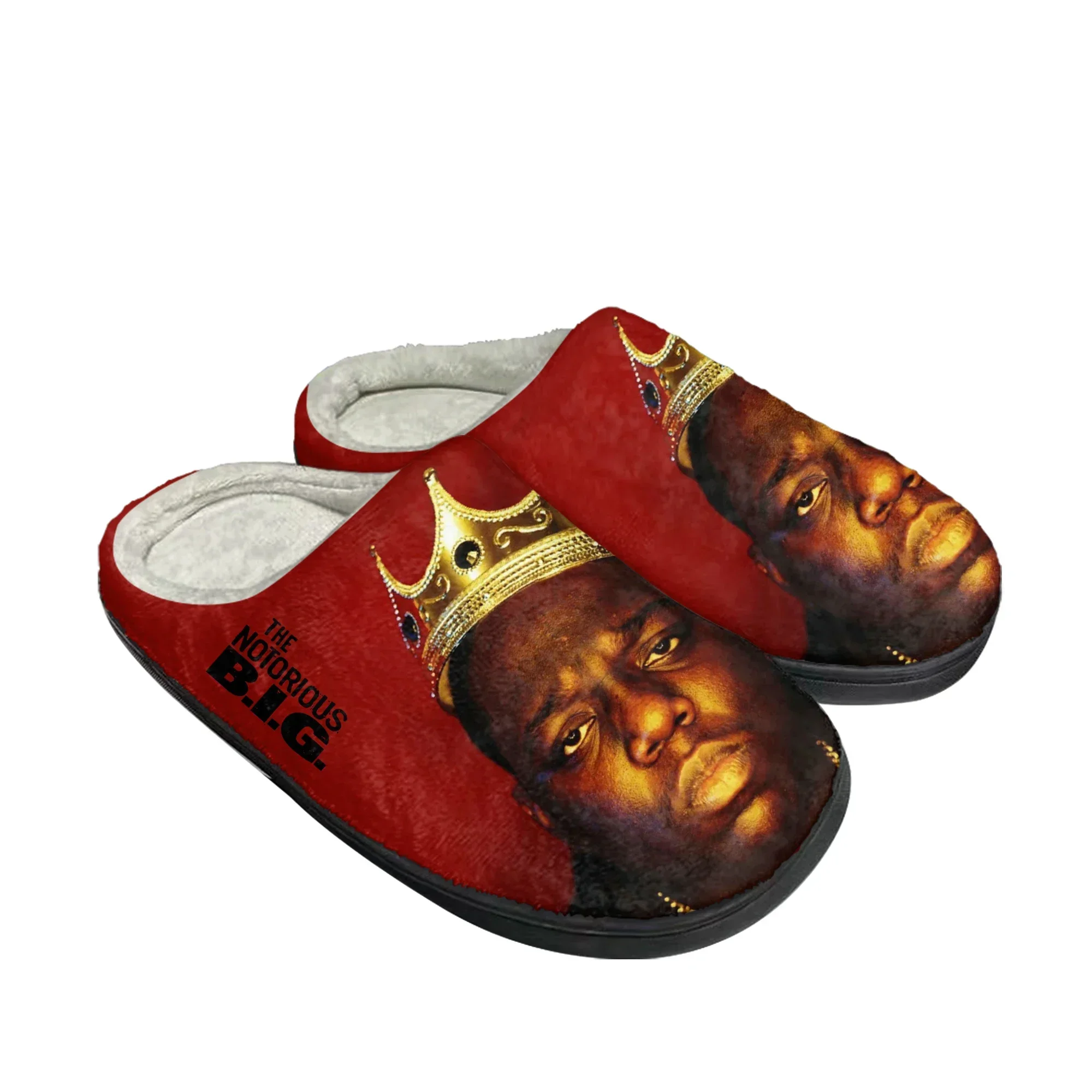 The Notorious Big Biggie Smalls Home Cotton Slippers Mens Women Plush Bedroom Casual Keep Warm Shoes Thermal Slipper Custom Shoe