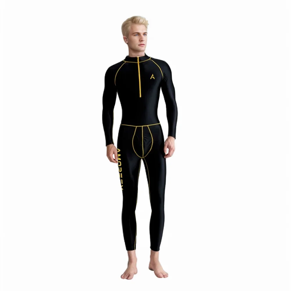 AMORESY Spandex obcisłe sportowe kombinezony męskie z wysokim elastycznym, wiatroszczelnym, oddychającym siłownią treningiem do biegania