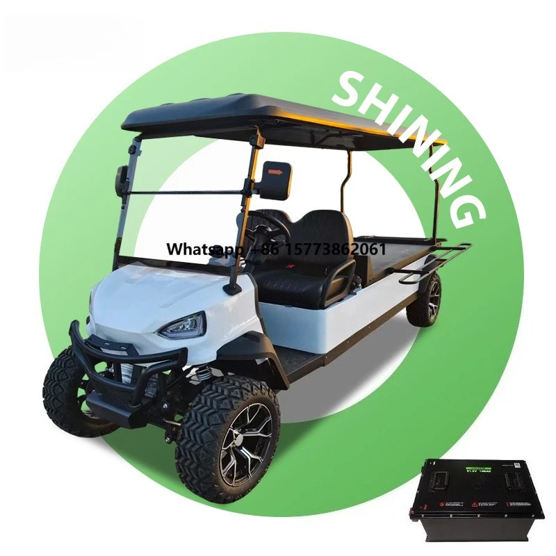 lsv Customization Flatbed 7KW AC Motor 4-wheel Drive 48V Lithium Battery Metal Solo Electric Golf Cart