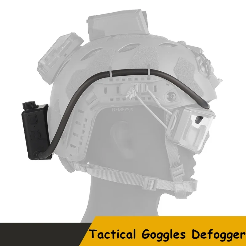 Tactical Goggles Defogger Defogging Fan Anti-fog Kit for Airsoft Shooting Motocross Mountaineering Protection Glasses Ski Mask