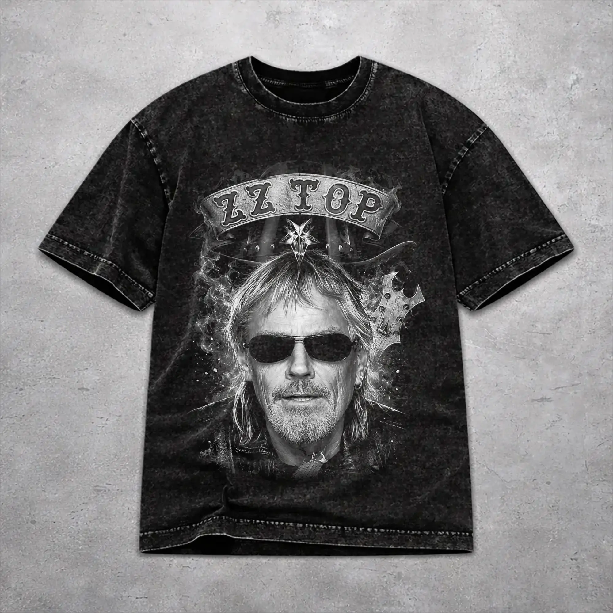 Men Women RIP Frank Beard T Shirt Graphic Vintage Washed  Retro Outfit Tees