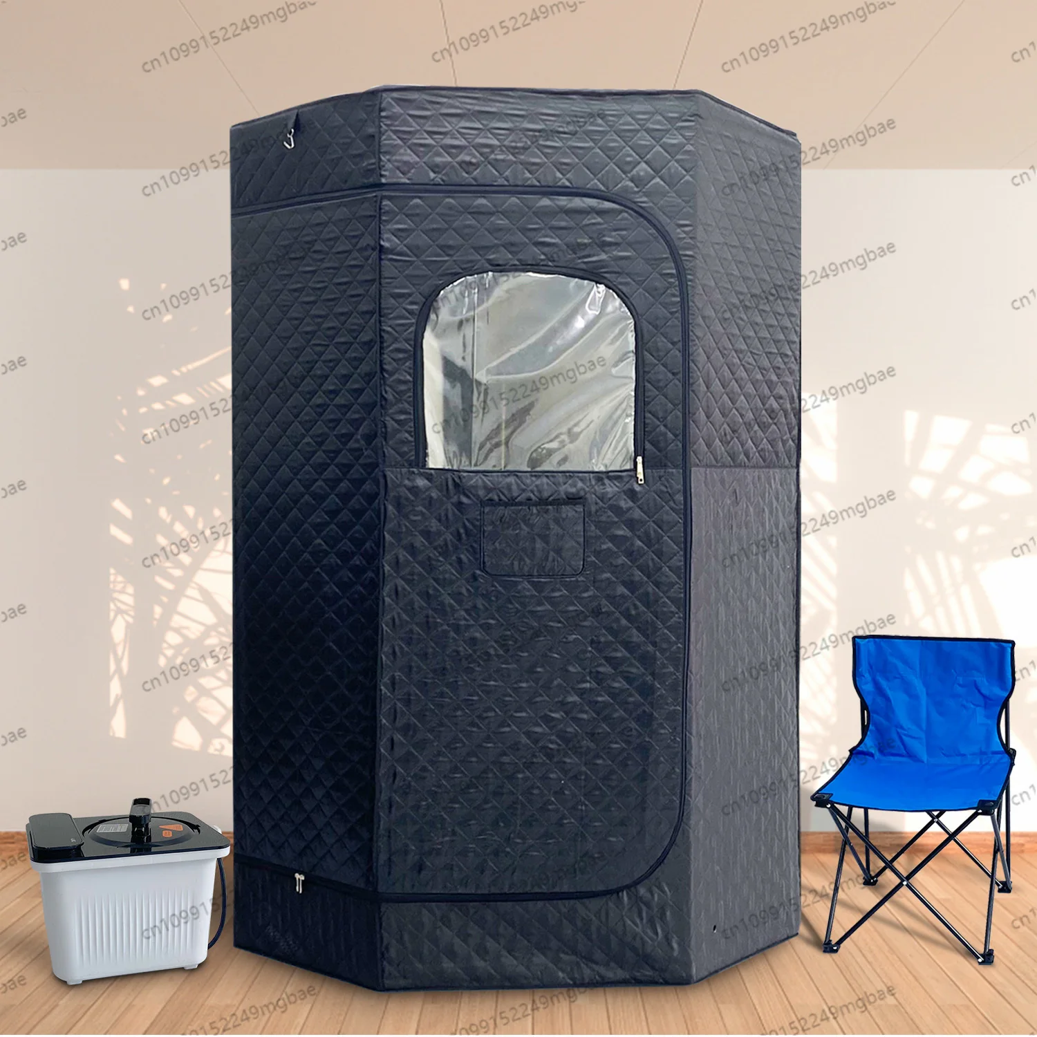 1-2 Person Outdoor Steam Sauna Kit, Portable Wet Sauna Cabin for Backyard, Home Wellness & Relaxation Set