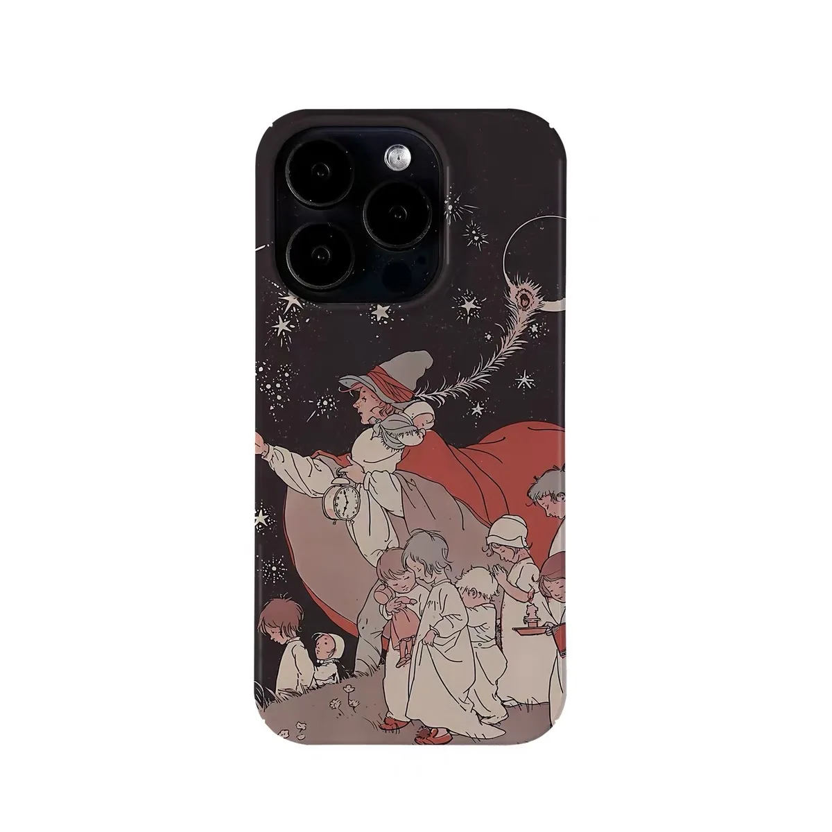 

Starry Night Training Angel Illustration Phone Case for IPHONE 17 Air 16E 15 PROMAX 14 Plus 13 12 MINI 11 XR Acrylic Phone Cover