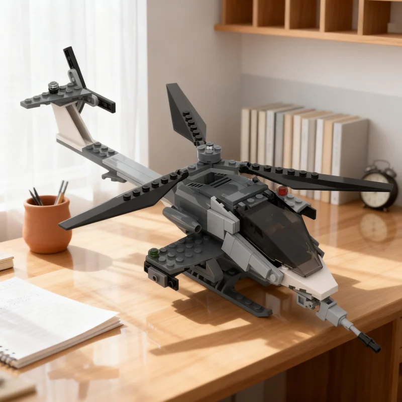 

179 шт. MOC AH Striker Attack Вертолет Blizzard Модель Строительные блоки Архитектурные игрушки Креативная идея Рождественские подарки Образование