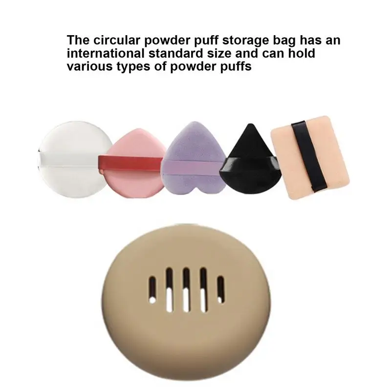 Makeup Sponge Holder Silicone Storage Holder Makeup Egg Breathable Makeup Sponge Carrying Case cosmetic for Daily Use Travel Use