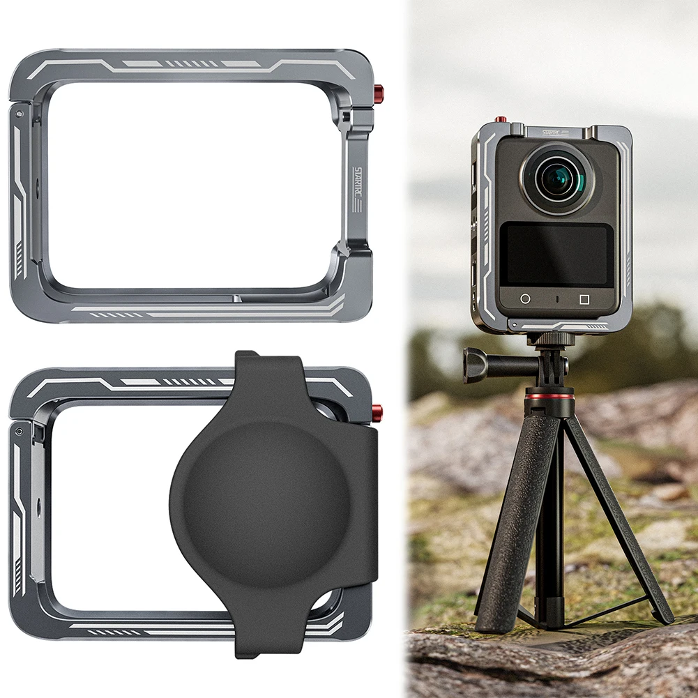 

Full Protective Metal Cage For DJI OSMO 360 New Panoramic Camera w/Cold Shoe Mount Quick Release Protective Frame Case Accessory