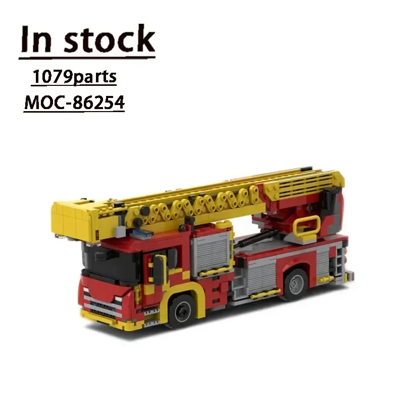 MOC-86254 City Fire Rescue Vehicle Assembly Splicing Building Block Model 1079 Building Block Parts Kids Birthday Toy Gift