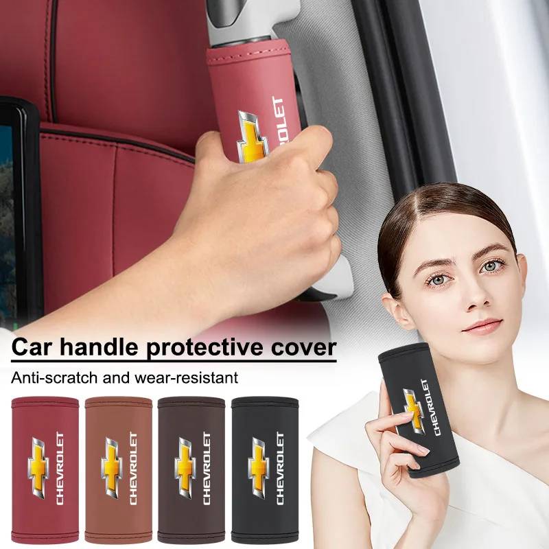 

1/2Pc Car Leather Roof Handle Anti-Scratch Protector Mat for Chevrolet Cruze Malibu Sail Spark Captiva Equinox Trax Tracker AVEO
