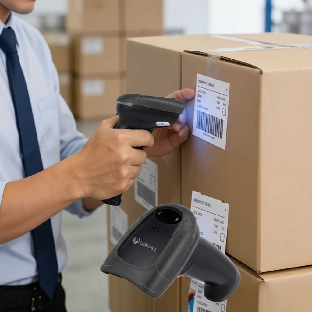 LONVILL Induction Continuous Triggered Fast 7-Day Custom Sample Delivery USB Wired Handheld Scanner