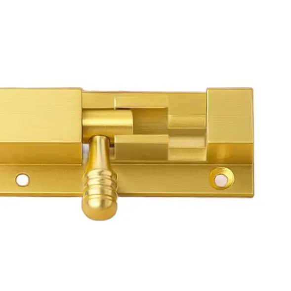 Perno de cerradura de puerta antirrobo de acero inoxidable con placa de montaje de aleación de aluminio para puertas de madera o ventanas para seguridad del hogar