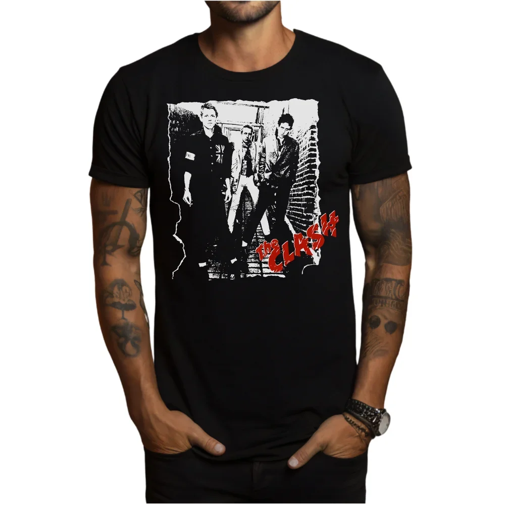 The Clash Punk Rock Band T-Shirt Black S-3XL