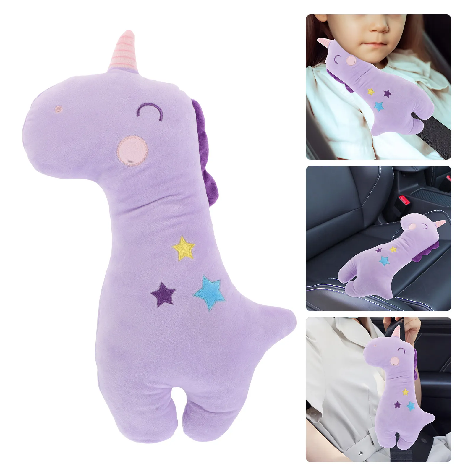 Universal Seat Shoulder Strap Pads Soft Comfortable Safety Belt Covers Neck Protection Soft Cushion for Auto Seat