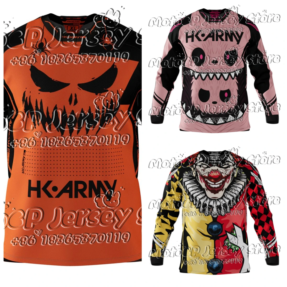 

New Arrivals Habubu- Halloween Proline Jersey Summer Men's Motorcycle T-Shirt Long Sleeve Cycling Clothes Women Motocross Jersey