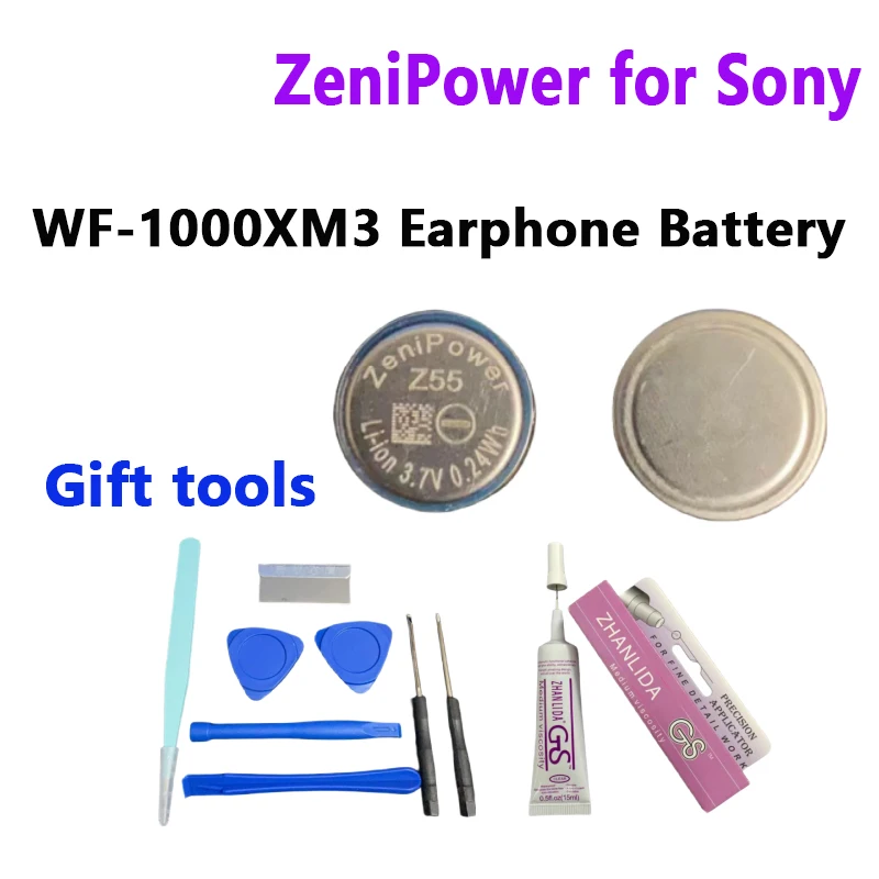 Original Bluetooth Earphone Battery Sony WF-1000XM4/XM3 Z55/Z55H Charging Case Battery Headphone Accessories Assembly Parts