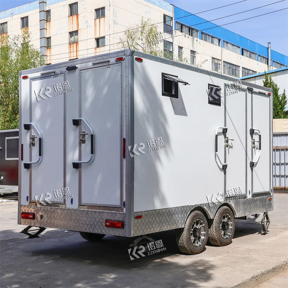 Restroom Bathroom Trailer Shower Room Portable Toilets Custom Design Portable Restroom Outdoor Use Toilet Trailer for Outdoor