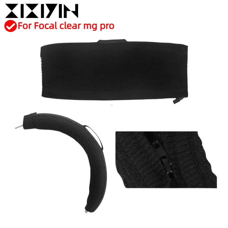 

XIXIYIN Zipper head beam knitted fabric protective cover can be washed with water For Focal clear mg pro Headphone