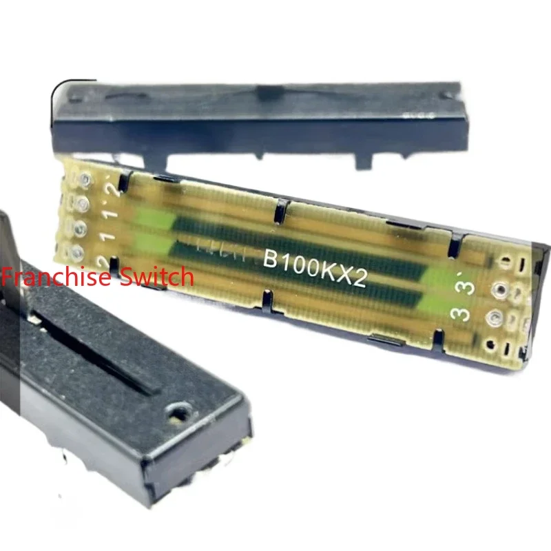 10-pezzi-potenziometro-a-scorrimento-diretto-doppio-73-b100k×2-per-mixer-fader-300-lunghezza-albero-15mm