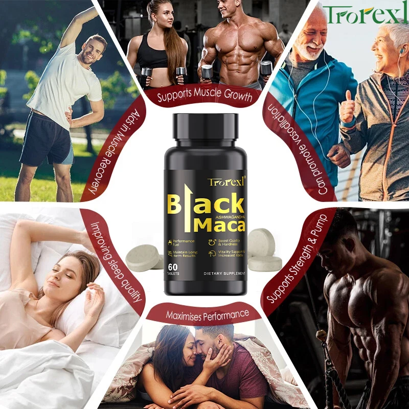 Organic Black Maca Pills 60 Ta - đánh giá và giá Herbal Queen