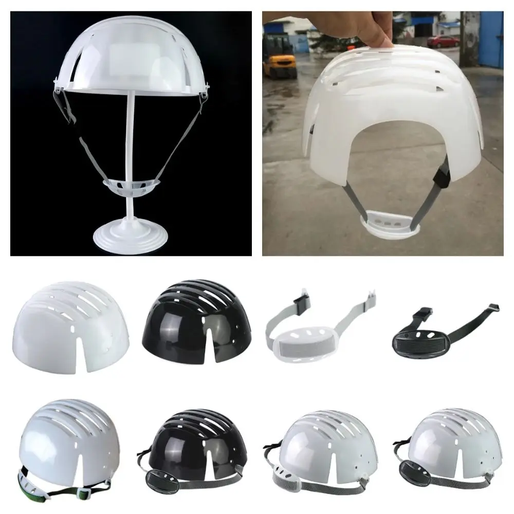 PE Safety Helmet Lining Anti-collision Lightweight Work Safe Protective Hat White Grey Protective Head Mandibular Band