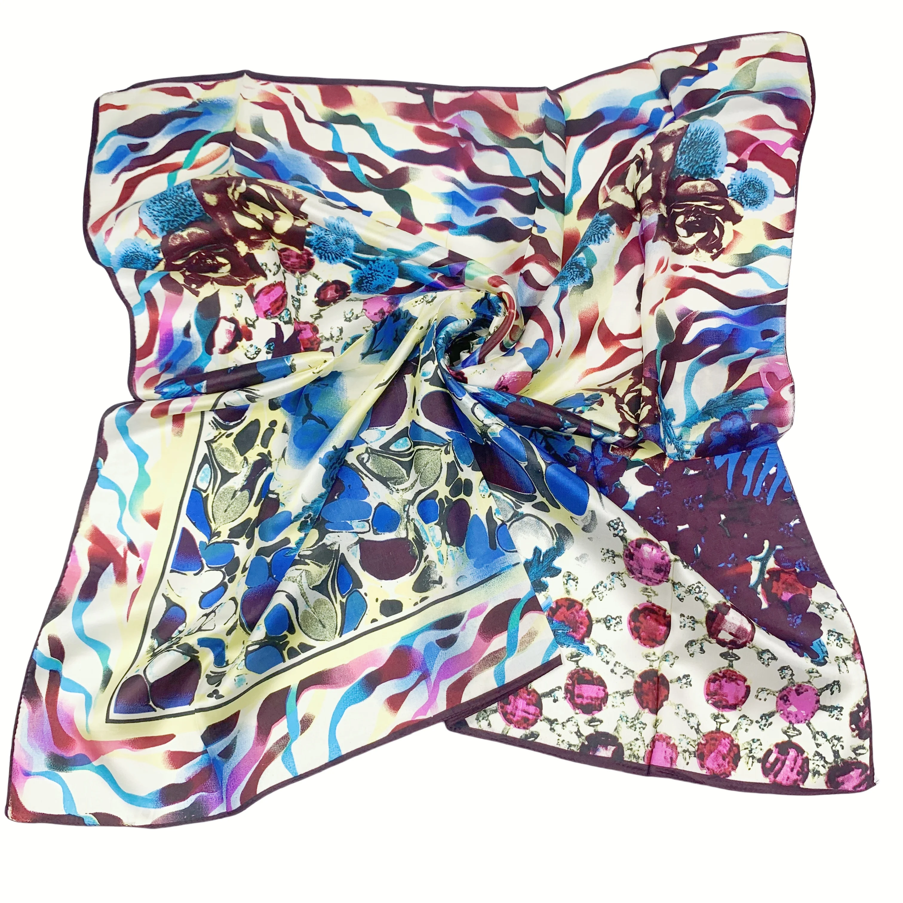 

wholesale 90cm*90cm 100% pure silk scarves scarf mulberry silk design scarf Luxury Brand fashion new style Chinese silk