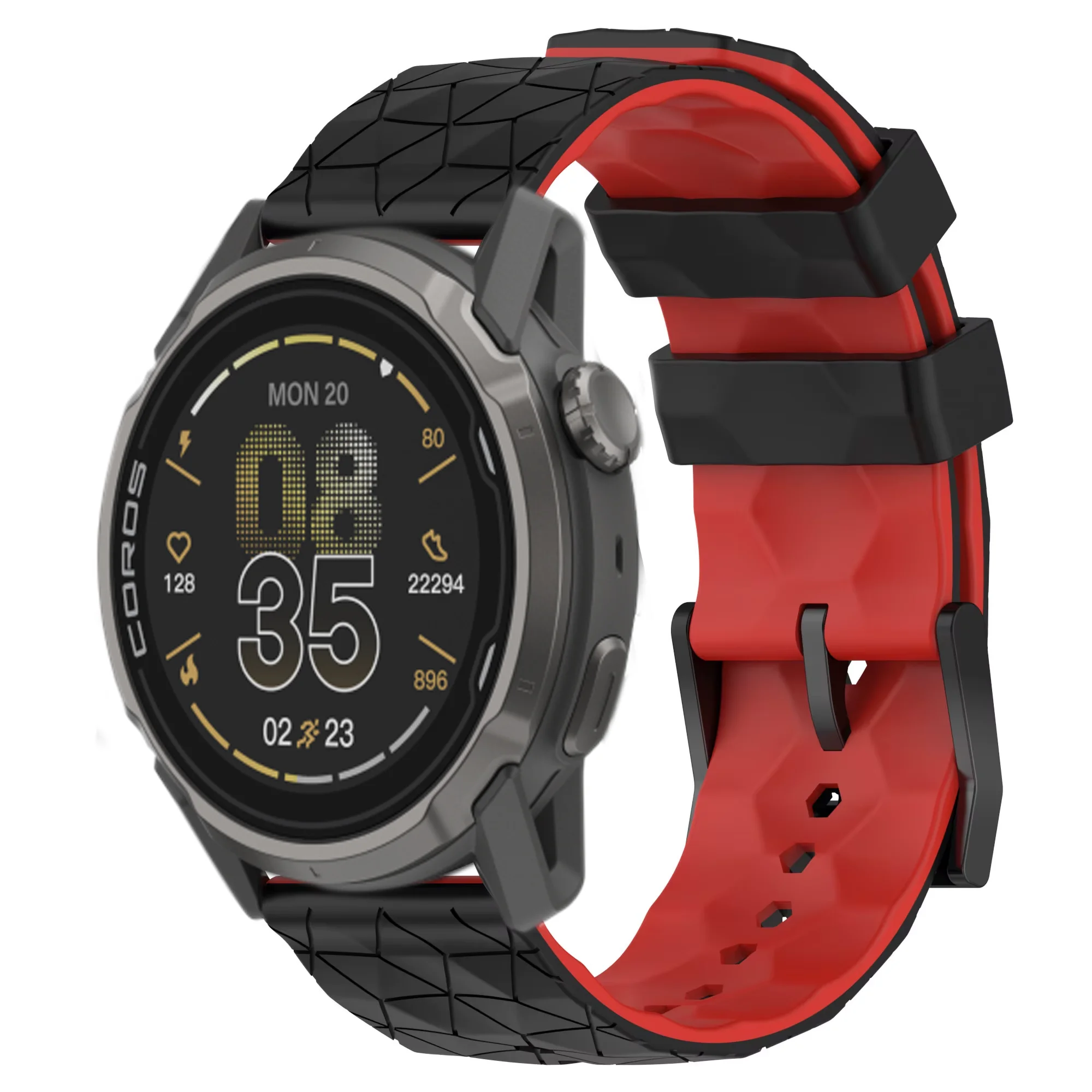 22mm 20mm Football Pattern Silicone Strap for Suunto Vertical 2 Race 2 S Bracelet COROS APEX 4 42mm PACE Pro 3 2 Band CMF 3 Pro
