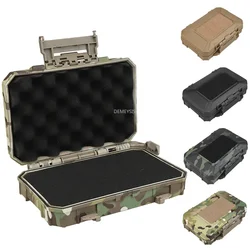 Tactical Equipments Storage Box  Waterproof Outdoor Hunting Gun Accessories Carry Case Lockable Molle Hard Shell Bag