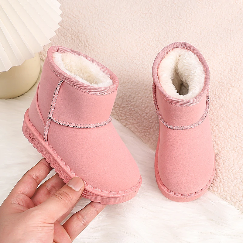 Bottes d'hiver chaudes en coto - Kids Outdoor Zipline avis et prix
