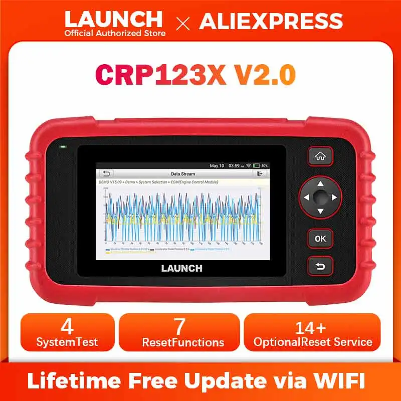 

NEW LAUNCH CRP123X V2.0 OBD2 Scanner Car DIY Code Reader Automotive Diagnostic Tools Autoscanner Auto Scan Tool Diagnosis