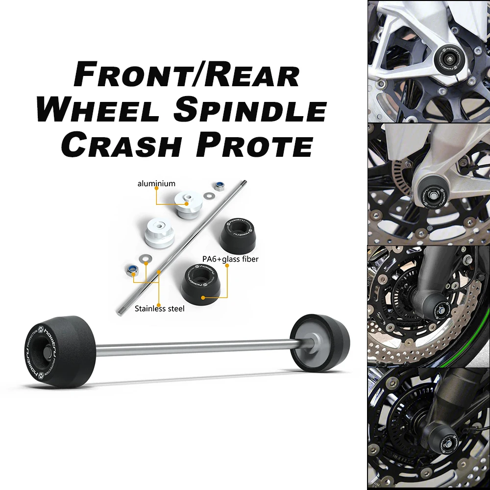 

FOR Triumph Bonneville T120 Black Street Twin 2016-2023 Front Rear Wheel Spindle Crash Protection Accessories Motorcycle Parts