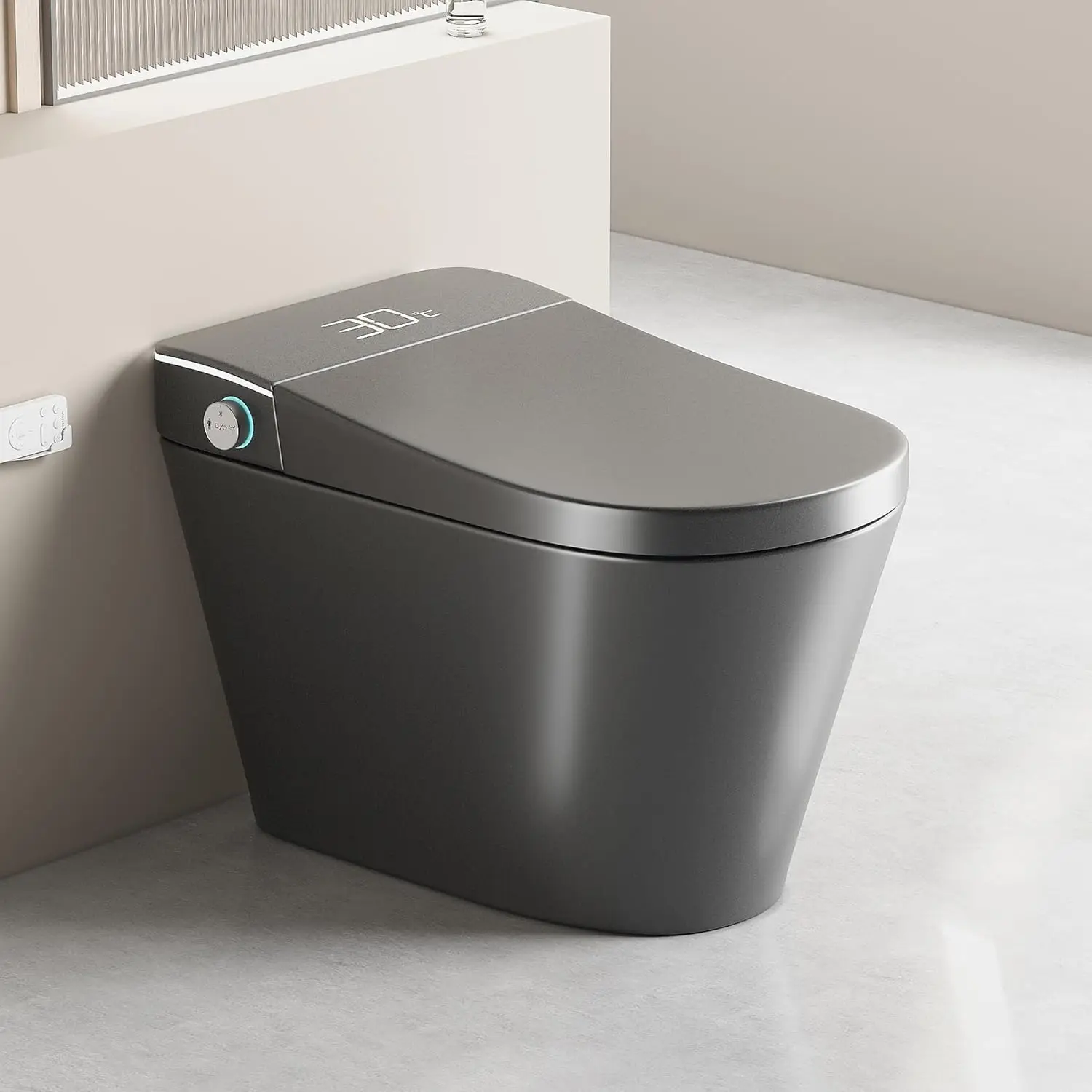 

One Piece Smart Toilet with Built-in Bidet | Luxury Bidet Toilet with Heated Seat, Auto Flush; Foot Sensor Smart, Custom