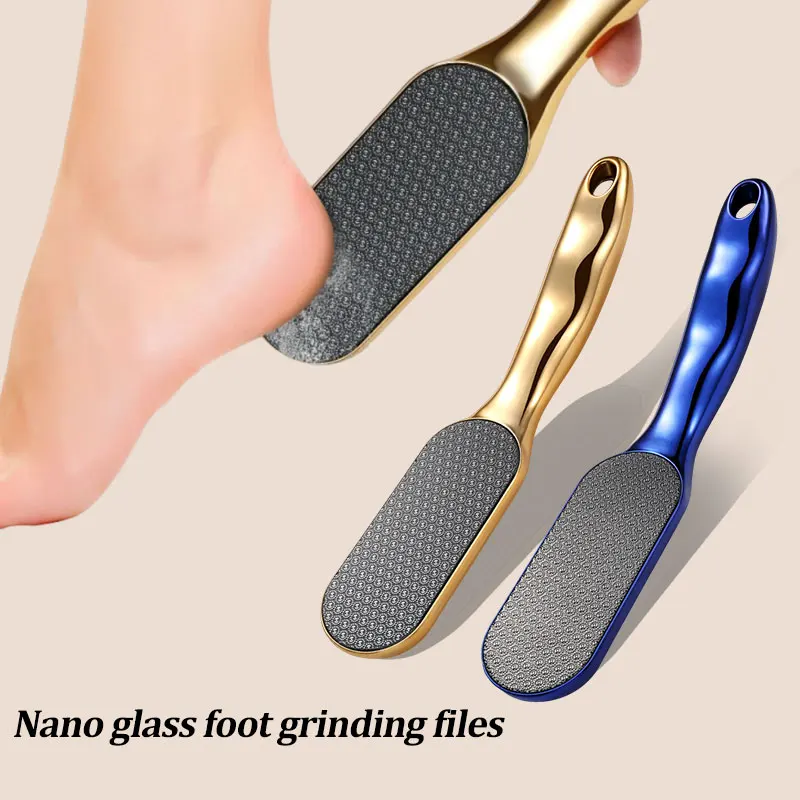 1pc profissional pedicure pé rasp ferramenta para remoção de pele morta nano vidro esfoliar pé duro pele morta pedicure cuidados ferramentas