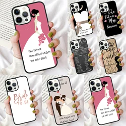 Personalised Wedding Bride groom Name Phone Case for iPhone 17 Air 16 15 14 12 13 PLUS 11 PRO MAX Back Cover