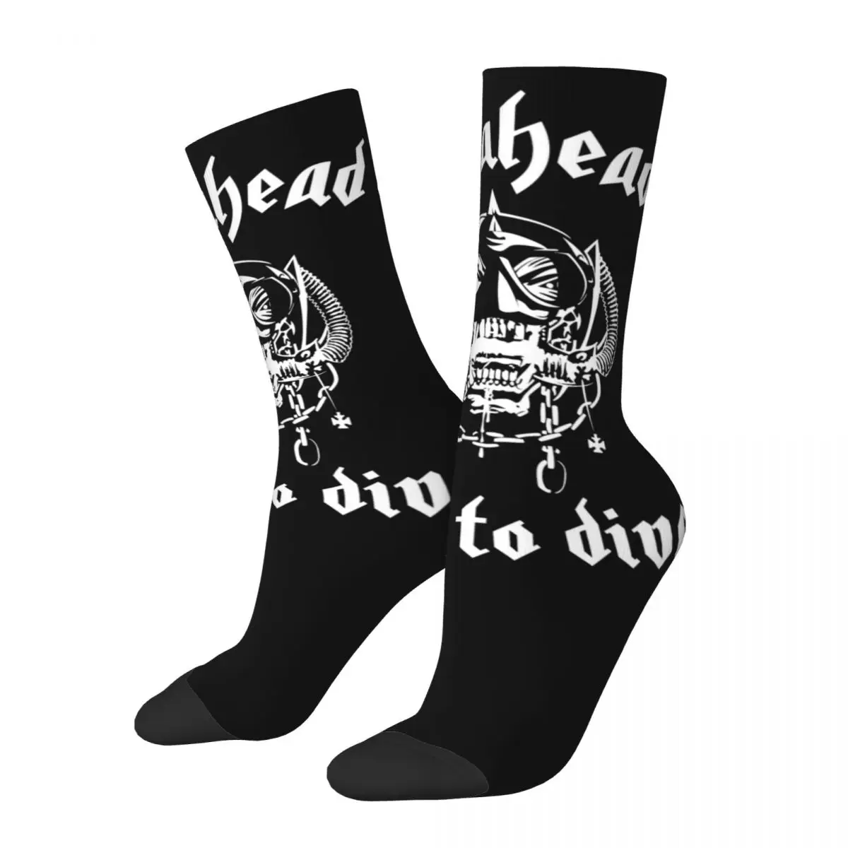 Scuba Diver Skull Scubahead Dive Socks Men Women Funny Happy Socks Spring Summer Autumn Winter Middle Tube Socks Gifts