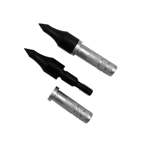 12pcs Arrow Broadheads ID6.2mm 100 Grains + Insert Aluminum Adapter Target Arrow Point Archery Arrow Head Arrow Accessory