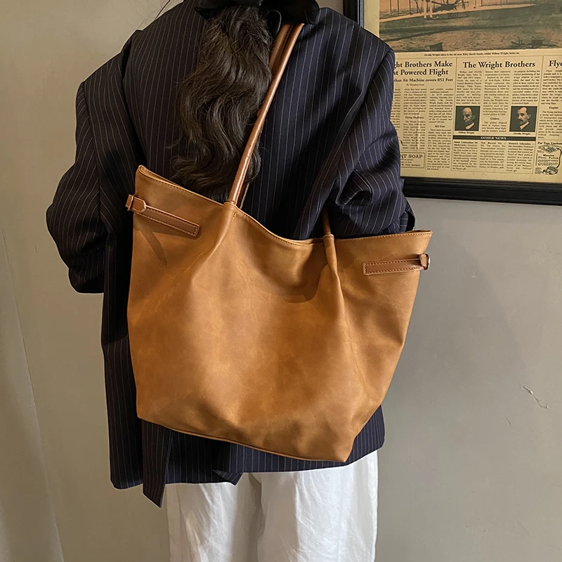 

BG831 осенне-зимняя новая стильная японская замшевая сумка-тоут, большая вместительная сумка для покупок, высококачественная сумка на плечо, подмышки