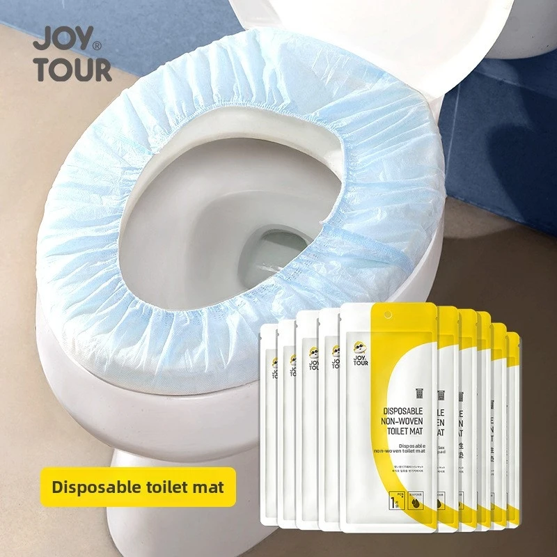 

Disposable Non-woven Toilet Seat Covers Thickened Portable Toilet Seat Protectors Individually Wrapped Sanitary Mats for Hotel